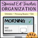 FREE High School SPED & Transition Schedule | Morning Meet