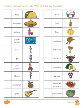 FREE Hispanic Heritage Month I Spy Activity by Twinkl Teaching Resources