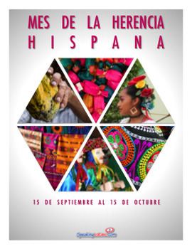 Preview of FREE Hispanic Heritage Month Printable Poster - Mes de la Herencia Hispana