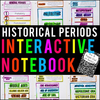 FREE Historical Periods Interactive Notebook and Graphic Organizers