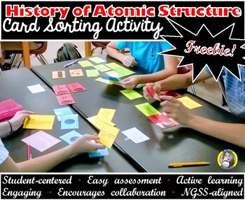 Preview of FREE: History of Atomic Structure - Card Sort Activity