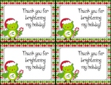 FREE Holiday Christmas Thank You Cards (also in Spanish)