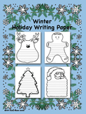 Winter Holiday Writing Paper - FREE