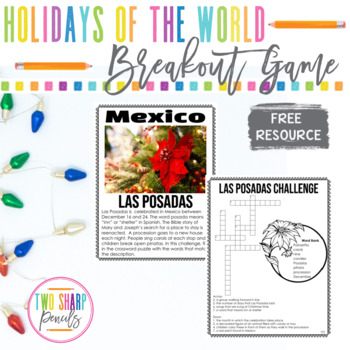 Preview of FREE Holidays Around the World Activity | Las Posadas | Winter Holidays
