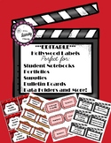 FREE Hollywood Classroom Decor Labels {Editable}
