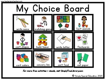 Choice Boards - MY SITE