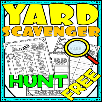 Preview of FREE Yard Scavenger Hunt Mini Pack