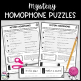 Homophone Worksheet - Fun Puzzle with Clues Homophone Prac