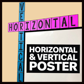 Preview of Horizontal & Vertical Posters - Math Classroom Decor
