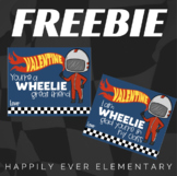 FREE Hot Wheels Race Car Valentine's Tag