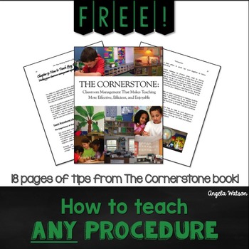 Preview of FREE: How to Teach ANY Procedure or Routine!