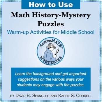Preview of FREE: How to Use Math History-Mystery Puzzles for Middle School (manual)