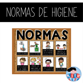 Preview of FREE Hygiene Rules posters in Spanish