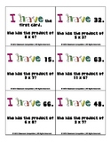 FREE I Have, Who Has Multiplication Review Game