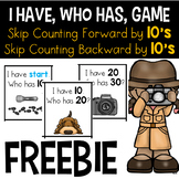 FREE I Have Who Has - Skip Counting By 10