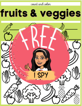 Preview of FREE - I SPY Fruits and Vegetables Worksheet