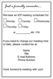 FREE IEP meeting reminder for parents