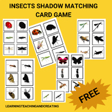 FREE INSECTS SHADOW MATCHING CARDS FOR KINDERGARTEN AND PRESCHOOL