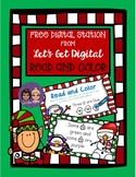 FREE INTERACTIVE DIGITAL TASK CARDS-Read and Color Sight Word Practice