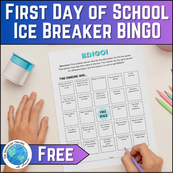 Preview of FREE Ice Breaker BINGO for the Beginning of the Year | Back to School