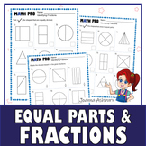 FREE Fraction Worksheets | Identifying Equal and Unequal P