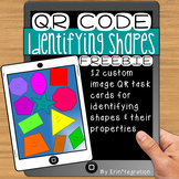 FREE Identifying Shapes QR Code Task Cards