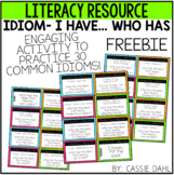 FREE Idiom- I Have... Who Has... Game