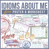 First Day of School -  FREE Idioms About Me Worksheet and Poster
