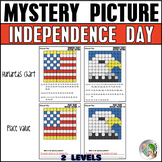 Independence Day Math Mystery Picture Hundreds Chart and P