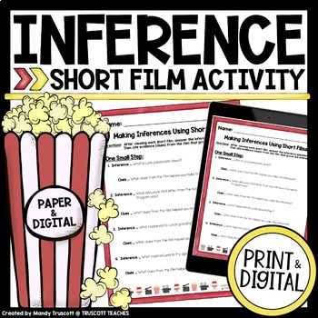 Preview of FREE Inference Activity: Making Inferences using Short Films