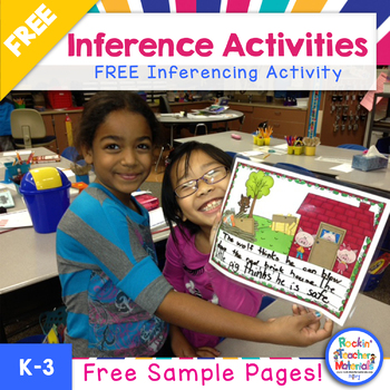 Preview of FREE Inference Poster & Activity - Picture & Short Story to Infer Meaning