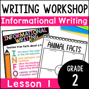 Preview of 2nd Grade Informational Writing Lesson - Intro to Expository Writing - FREE