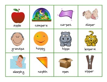 FREE Initial, Medial & Final Position /p/ flashcards by Sweet Peas and