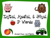 FREE Initial, Medial & Final Position /p/ flashcards