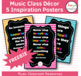 Music Class Decor - Free Inspiration Posters