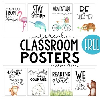 Preview of FREE Inspirational Classroom Posters