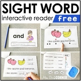 FREE Interactive Sight Word Reader | FREE Sight Word Book