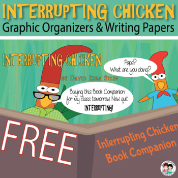 Preview of FREE Interrupting Chicken Graphic Organizer & Writing Paper | Google Slides