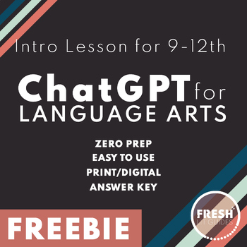 Preview of FREE | Intro to ChatGPT for Language Arts | Analysis | Strengths & Weaknesses