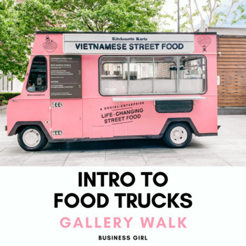 Preview of FREE Intro to Food Trucks Gallery Walk for Business Courses