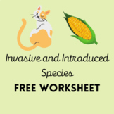 FREE Invasive and Introduced Species Worksheet