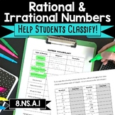 Rational and Irrational Numbers Vocabulary 8.NS.A.1