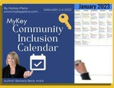 FREE January 2nd-6th Community Inclusion Calendar Activities