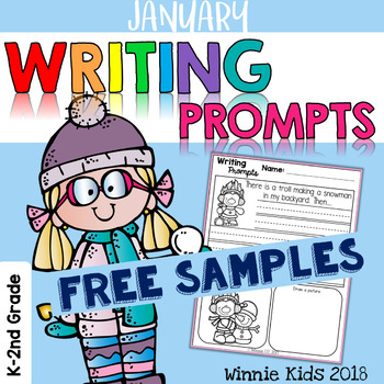 FREE January Writing Prompts by Winnie Kids | Teachers Pay Teachers