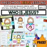 FREE Jesus Preschool Bible Lesson
