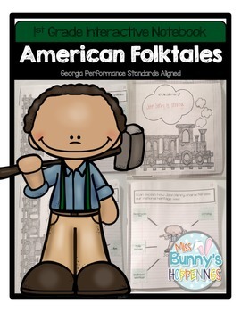 Preview of FREE American Folktales Interactive Notebook (1st Grade)