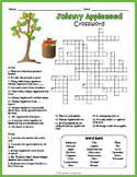 FREE Johnny Appleseed Day Crossword Puzzle Worksheet Activity
