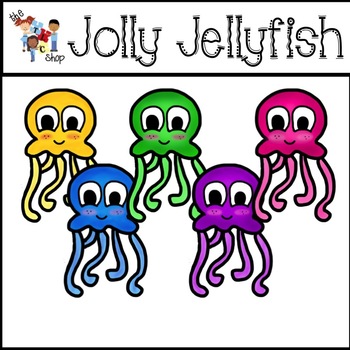 Preview of Jolly Jellyfish Clipart Set