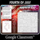 FREE July Fourth Word Search Puzzle Worksheet Activity - DIGITAL