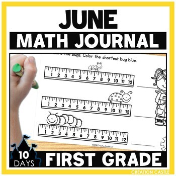 Preview of FREE June First Grade Math Journal